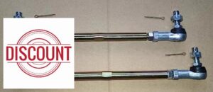 WANTONE RACING Driver & Passenger Side Tie Rod Assembly STR-037 STR-038 13042 13043 Replacement for 1991-2002 YAMAHA G9 G14 G16 G19 G20 G21 G/E Golf Carts