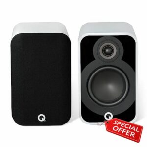 Q ACOUSTICS 5020 Bookshelf Speakers Pair Satin White - 5" Mid/Bass Driver
