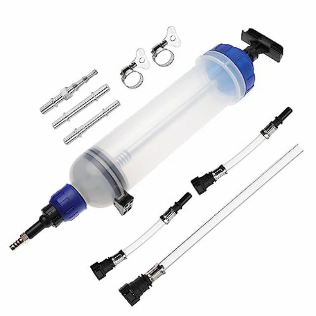 Nayciiy Fluid Extractor Automotive Oil Extractor Pump Oil Syringe Manual Extraction Fill Pump Transfer Pump Fuel Transfer Extractor (1500ML)