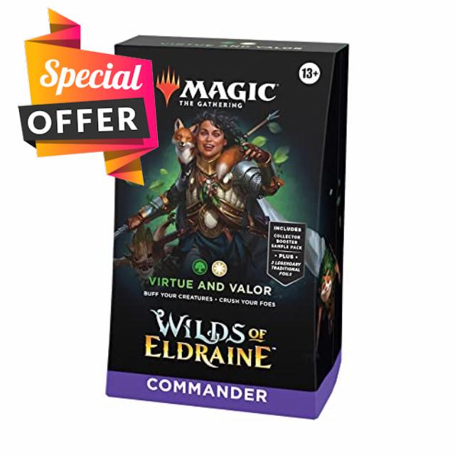 Magic: The Gathering Wilds of Eldraine Commander Deck - Virtue and Valor (100-Card Deck