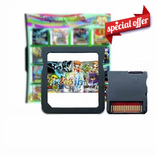 KARPEX 208 in1 Game Cartridge Games containing 208in1 Series Cards Classic 208 in1 Combination Suitable for NDS