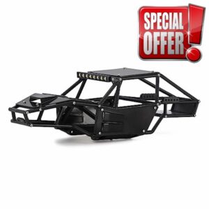 INJORA Rock Tarantula Nylon Buggy Body Shell Chassis Kit for TRX4M Upgrade 1/18 RC Crawler，black