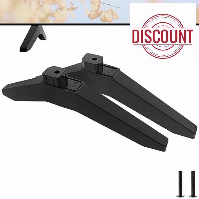 43 Inch TV Stand for LG TV Legs 43LJ5500 43UJ6300 43UJ635T 43UK6200 43UK6090 43UK6500 43UM6900 43UM7100 43UM7300 43UN7300 43UN7100 43UN6900 43UN6950 43UN6951 Replacement Legs for LG TV with Screws