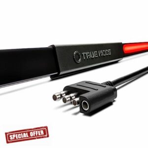 True Mods 49 Inch LED Tailgate Light Bar Strip for Pick Up Truck Trailer Vehicle [Dark Smoked] [Rigid Aluminum] [Ignition Start Light Sequence] [Sequential Turn Signal] TBT Running Brake Reverse Light