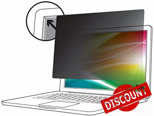 3M Bright Screen Privacy Filter for 13.3in Laptop