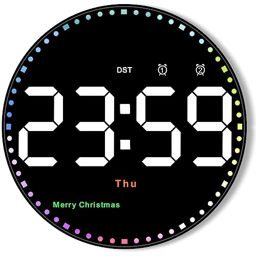10" Digital Wall Clock Large Display