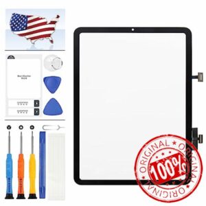 10.9" for iPad Air 5 Screen Replacement for iPad Air 5 5th Generation 2022 Digitizer Touch Screen A2589 A2591 A2588 Sensor Screen Glass Repair Kit Black [Not LCD