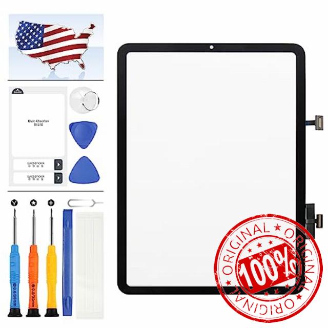10.9" for iPad Air 5 Screen Replacement for iPad Air 5 5th Generation 2022 Digitizer Touch Screen A2589 A2591 A2588 Sensor Screen Glass Repair Kit Black [Not LCD