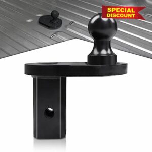 ENIXIWLL 4" Offset Gooseneck Ball Extender