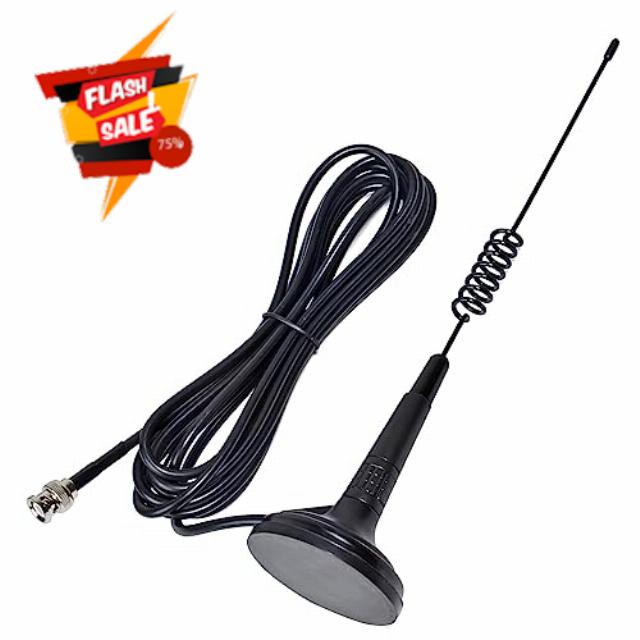 TWAYRDIO 13 inch Magnetic CB Antenna with 13ft RG58 Coaxial Cable