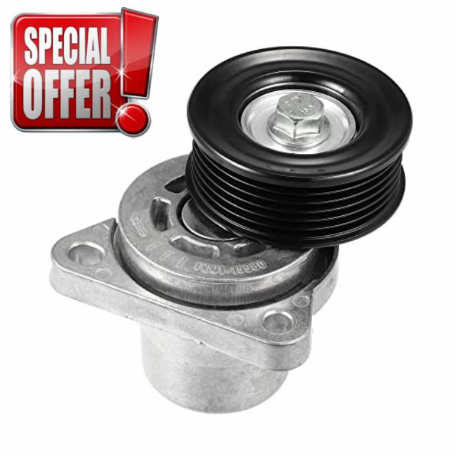 X AUTOHAUX 1 Pcs Engine Belt Tensioner with Pulley for Ford Focus LF1715980A