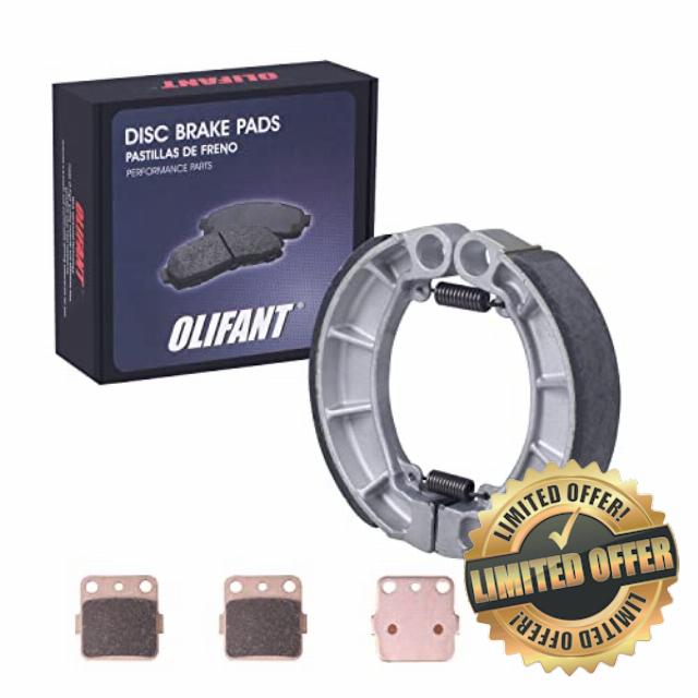 Front and Rear Brake Shoe Pads for Honda Rancher 420 TRX420 2007-2022/Honda Foreman 500 TRX500 TRX500FM 2014-2019/Honda Foreman 520 TRX520 2020-2022