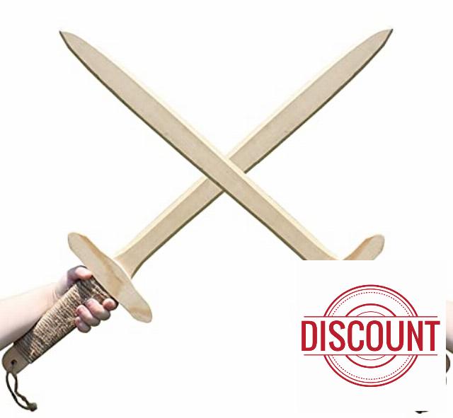 Adventure Awaits! - 2-Pack - Wooden Toy - Handmade - Lightweight Wood Toy Set for Outdoor Play
