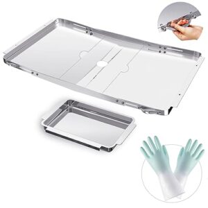 25"-34" Universal Grill Drip Pan for 4 5 6 Burner Gas Grill Nexgrill Replacement Parts