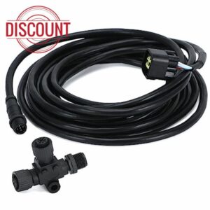 PQY 000-0120-37 Engine Interface Cable with T-Connector Replacement for Yamaha Engine Interface Cable Connects to NMEA 2000 Network for Year of 2006-2023 (4.5m/15ft)