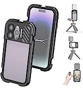 NEEWER Smartphone Video Rig, Phone Video Stabilizer Grip Vlogging Cage with Cold Shoe Tripod Moun...
