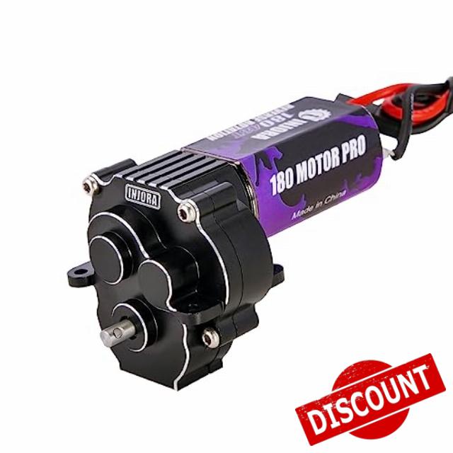 INJORA 180 Pro 48T Motor and Transmission Gearbox with Low Range Steel Gear for 1/18 TRX4M Upgrade Parts