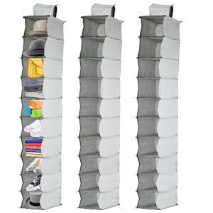 10-Shelf Hanging Storage Shelves Holder for Bedroom Wardrobe