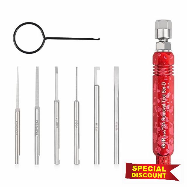 JRready ST5258 Electrical Pin Extractor Tool Kit for AMP/Metri Pack/TE/JST/Deutsch Connectors