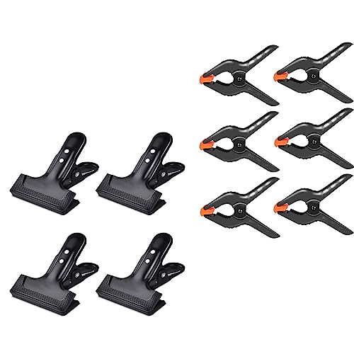 4 Heavy Duty Spring Clamps for Photography Background Stands