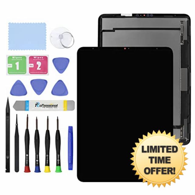 GBOLE 11" New Screen Replacement for iPad Pro 11 2nd Gen A2068 A2230 A2228 A2231 (2020) LCD Display Touch Glass Screen Digitizer Panel Assembly Replacement Part with Tools