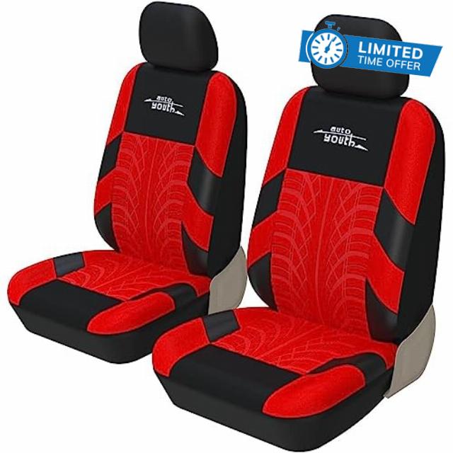 AUTOYOUTH Car Seat Covers for Front Seats Low Back Seat Cover Breathable Washable Mesh Universal Fit Cars