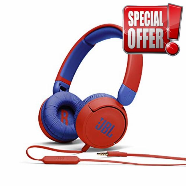 JBL JR 310 - Kids On-Ear Headphones (Red/Blue)