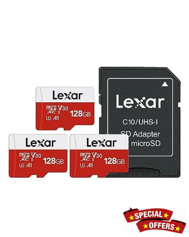 Lexar E-Series 128GB Micro SD Card 3 Pack