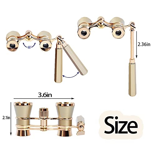Vintage Style Opera Glasses Binoculars with 3X Magnification and Crystal Clear Optics for a Spectacular Experience