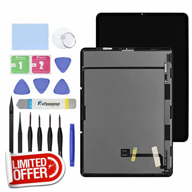 GBOLE New Screen Replacement for iPad Pro 12.9 3rd Gen (A1876 A2014 A1983 A1895) and 4th Gen (A2069 A2232 A2233 A2229) LCD Display Glass Touch Digitizer Premium Kit with Tools