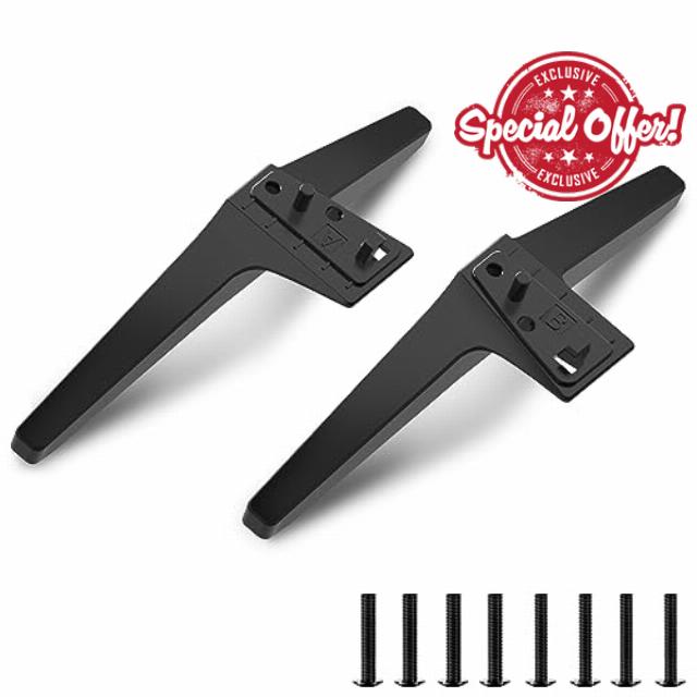 49 50 55 Inch TV Stand for LG TV Legs 55UJ6300 55UK6500 55LJ550M 55UM7300 55UN6900 55UJ6540 50UJ6300 50UK6300 50UK6500AUA 50UN6950 49UK6300 MAM643660 MEZ64114730 Replacement Legs for LG TV with Screws