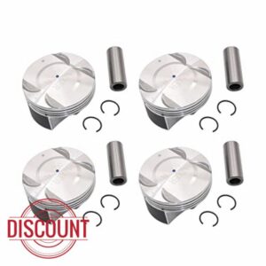 SecosAutoparts 4PC Engine Piston & Pin & Snap Ring Kit Fit for Chevrolet Cruze 2011-2015 fit for Chevrolet Cruze Limited 2016 fit for Chevrolet Sonic L 1.8l 4 Cyl Lwe Vin 2012-2018 25192330 55567940