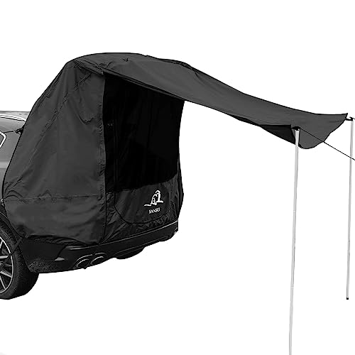 Waterproof Car Camping Tent Fit SUV Van (Black)