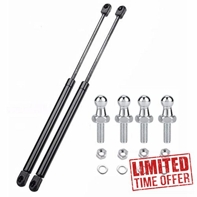 DSWTO Qty(2) 18 inch 10Lb/44N Gas Strut Shock Spring Lift Support for Leer are ATC Camper Truck Topper Snugtop Cover Rear Window Cabinets Door Toolbox Lid