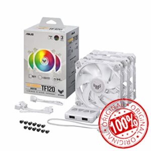 ASUS TUF Gaming TF120 ARGB White Edition (3-Pack)&nbsp;3-Pin Customizable LEDs Blade