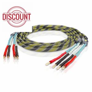 Monosaudio 9AWG Speaker Wire 2 x 6.3 mm&sup2; HiFi Audiophile Speaker Cable 1 Pair