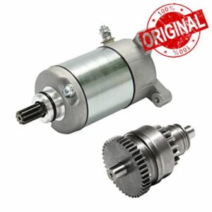 Apeixoto Satarter Motor with Drive Combo Kit Compatible with Polaris ATV UTV 325 330 335 425 500 Starter Motor Replacement for Sportsman Scrambler Magnum Trail Boss Ranger 113528 18645 495713 3084981