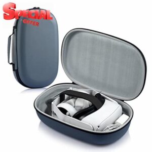 Sonicgrace Carrying Case Compatible with Oculus Quest 2，Hard Travel Case Storage Compatible with Meta Quest 2 VR Gaming Headset