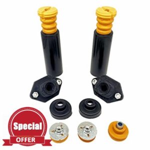 Meyffon 33506767010 Rear Upper Lower Shock Mounts Compatible with BMW E82 E87 E88 E90 E92 Rear Shock Mounts Bump Stops Dust Boots Set Replace 33526768544 33536767334 33506771737 33506771738