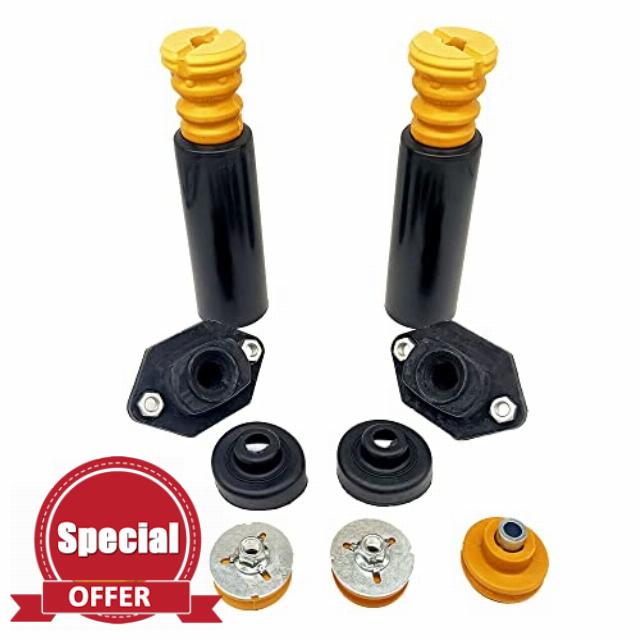 Meyffon 33506767010 Rear Upper Lower Shock Mounts Compatible with BMW E82 E87 E88 E90 E92 Rear Shock Mounts Bump Stops Dust Boots Set Replace 33526768544 33536767334 33506771737 33506771738