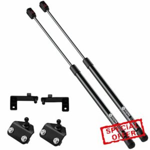 2018-2023 Jeep Wrangler JL & 2020-2023 Jeep Gladiator Car Front Bonnet Hood Engine Cover Gas Struts Lift Supports with Brackets Replacement Parts