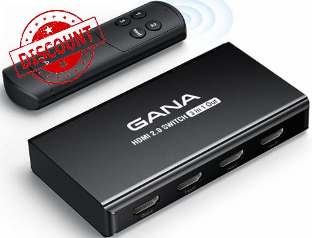 HDMI Switch 3 in 1 Out 4K@60Hz