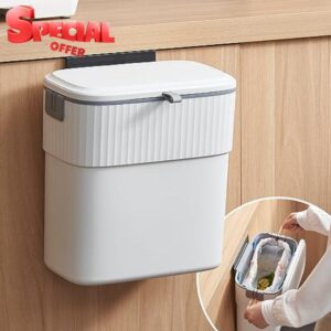 COCOYA Hanging Trash Can with Lid
