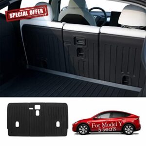 CYBERBEANS for Tesla Model Y Rear Seat Back Cover Backrest Protector Accessories 5-Seater 2020 2021 2022 2023