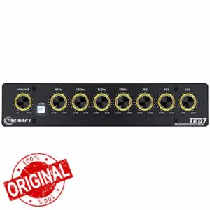 Taramp's TEQ 7 Stereo 7-Band Graphic Equalizer RCA Input 2 Channels HPF and LPF Filters Mute Function Car Audio Equalizer EQ