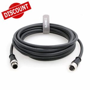 SZRMCC M12 A Code 8 Pin Male to Female Connector Sensor Cable High Flex Waterproof Actuator Cable for Cognex in-Sight Vision System Industrial Camera Automation Device Network (10m)