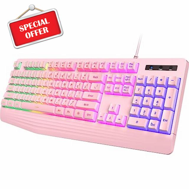 Pink Gaming Keyboard