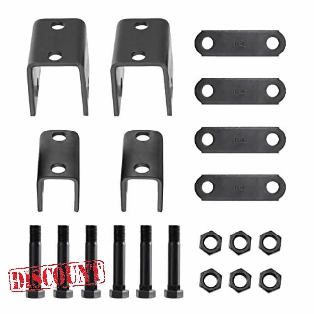 SPARKWHIZ Trailer Leaf Springs Hanger Kit for Double Eye Springs Single Axle Suspension (2