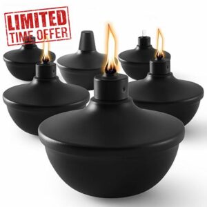 ZSPENG 6 Pack Metal Table Top Torches