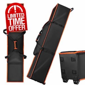 TOHONFOO Canopy Bag Replacement for 10 x 10 Pop Up Canopy Tent with Roller Wheels - Canopy Carrying Bag with Handles - Pop Up Canopy Replacement Parts - 600D Waterproof Oxford Fabric